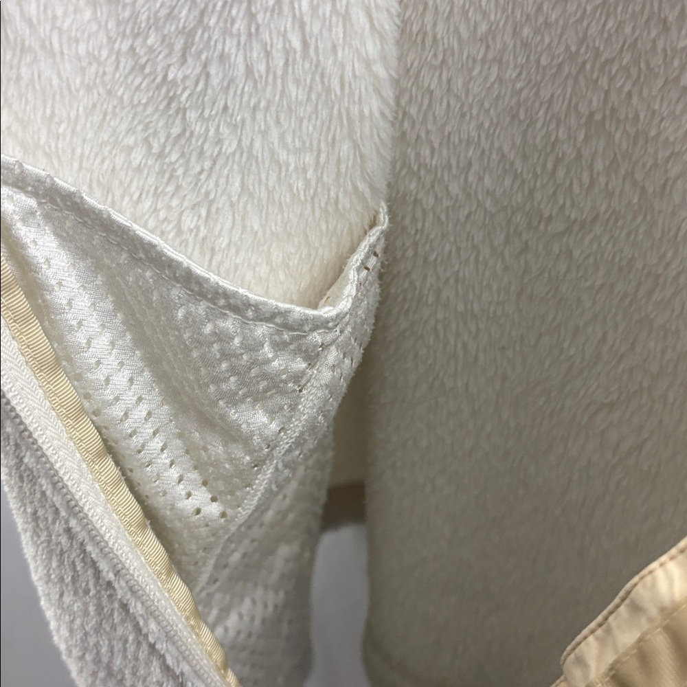 Women’s Medium Patagonia Fleece Jacket Snap-T Retool Full Zip Sweater Cream - Picture 7 of 8